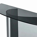 Консоль дымчатого цвета с изогнутым основанием Arabesque варинант исполнения - 2 | Loft Concept в Тюмени