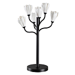 Настольная лампа с ветвями и белыми фарфоровыми цветами Floralis варинант исполнения - 1 | Loft Concept в Тюмени