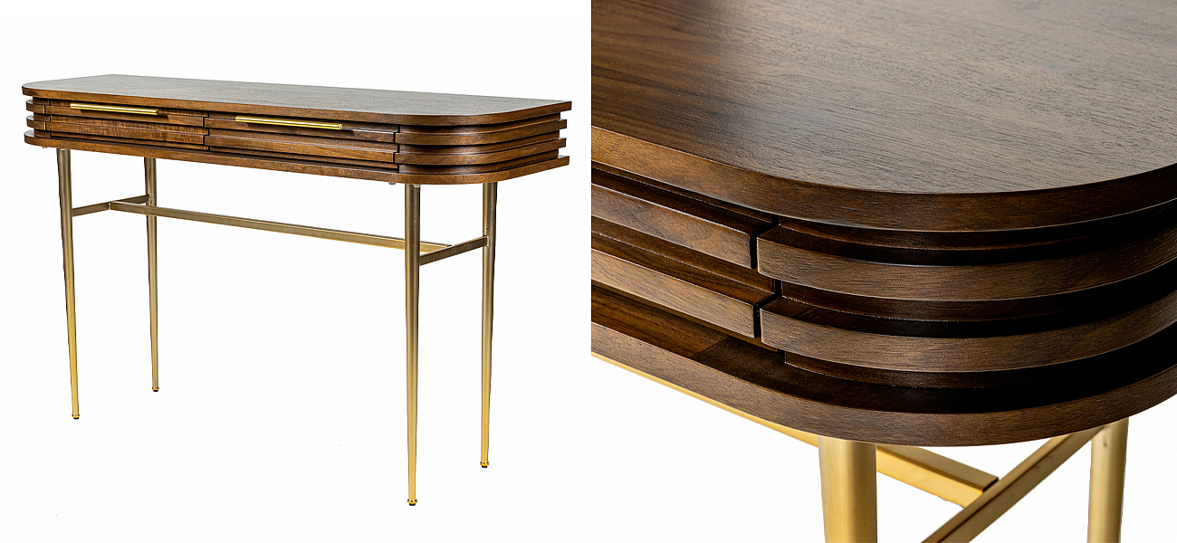 Дизайнерская консоль Wooden Rails - Loft-Concept в Тюмени