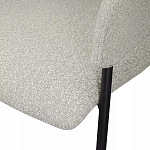 Стул мягкий с подлокотниками Chair Gray Upholstery Boucle варинант исполнения - 7 | Loft Concept в Тюмени
