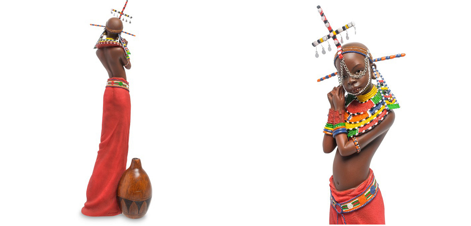 Статуэтка Tribe girl Masai Статуэтка Tribe girl Masai - Loft-Concept в Тюмени