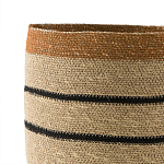 Плетеная корзина в полоску Okiro Wicker Basket варинант исполнения - 3 | Loft Concept в Тюмени