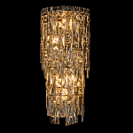 Бра с каскадом из прозрачного хрусталя и корпусом из металла цвета хром Constant Sparks варинант исполнения - 6 | Loft Concept в Тюмени