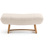 Оттоманка с обивкой букле Lino White Boucle Ottoman варинант исполнения - 2 | Loft Concept в Тюмени