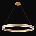 Люстра подвесная светодионая кольцевая золотого цвета Ring Horizontal варинант исполнения - 2 | Loft Concept в Тюмени