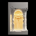 Встраиваемый в стену гипсовый светильник под покраску с колоннами и арками в античном стиле Antiquity Athena варинант исполнения - 9 | Loft Concept в Тюмени