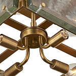 Потолочный светильник квадратный из толстого литого стекла Cast Glass варинант исполнения - 3 | Loft Concept в Тюмени