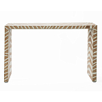 Консоль Дизайнерская Kenya Console ZEBRA Bone Inlay Beige варинант исполнения - 1 | Loft Concept в Тюмени