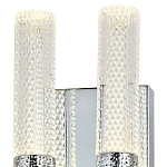 Бра с двумя плафонами Dew Drops Tube Duo Chrome Wall Lamp варинант исполнения - 3 | Loft Concept в Тюмени