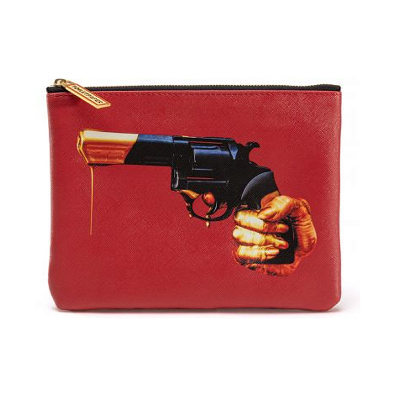 Косметичка Seletti Revolver Черный Красный Бежевый Косметичка Seletti Revolver Черный Красный Бежевый в Тюмени | Loft Concept