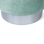 Пуф мятный велюр на металлическом основании Golden Belt варинант исполнения - 4 | Loft Concept в Тюмени