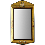 Зеркало в стиле Шинуазри ручная роспись Chinoiserie Golden Birds Mirror варинант исполнения - 1 | Loft Concept в Тюмени