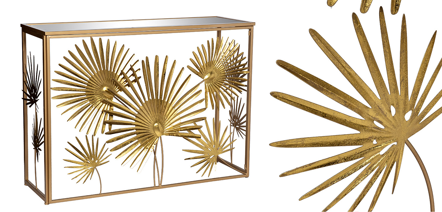 Консоль Golden Palm Leaves Консоль Golden Palm Leaves - Loft-Concept в Тюмени