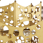 Люстра фигурная золотого цвета Corrugated Panels варинант исполнения - 3 | Loft Concept в Тюмени