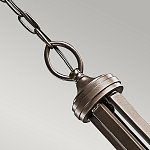 Люстра с белыми тканевыми абажурами в прозрачных стеклянных цилиндрах Kichler варинант исполнения - 19 | Loft Concept в Тюмени