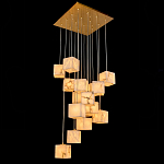 Люстра подвесная с квадратными плафонами из натурального камня Glowing Spheres варинант исполнения - 2 | Loft Concept в Тюмени