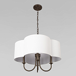 Люстра с белым текстильным абажуром Vitorino  варинант исполнения - 4 | Loft Concept в Тюмени