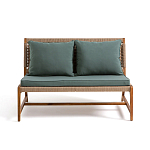 Садовый 2-х местный диван с каркасом из акации Green варинант исполнения - 6 | Loft Concept в Тюмени