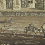 Обои ручная роспись Monuments of Paris Eau Forte on antique scenic Xuan paper варинант исполнения - 3 | Loft Concept в Тюмени