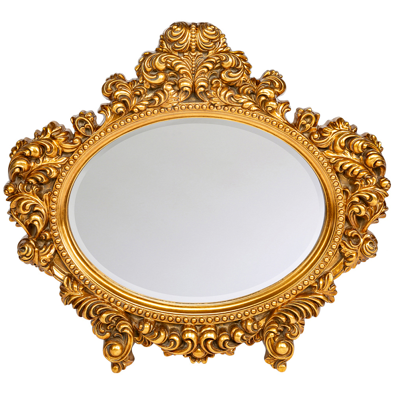 Зеркало настенное золотое с ажурным резным орнаментом Classic Ornament Mirror Золотой Зеркало Зеркало настенное золотое с ажурным резным орнаментом Classic Ornament Mirror Золотой Зеркало в Тюмени | Loft Concept