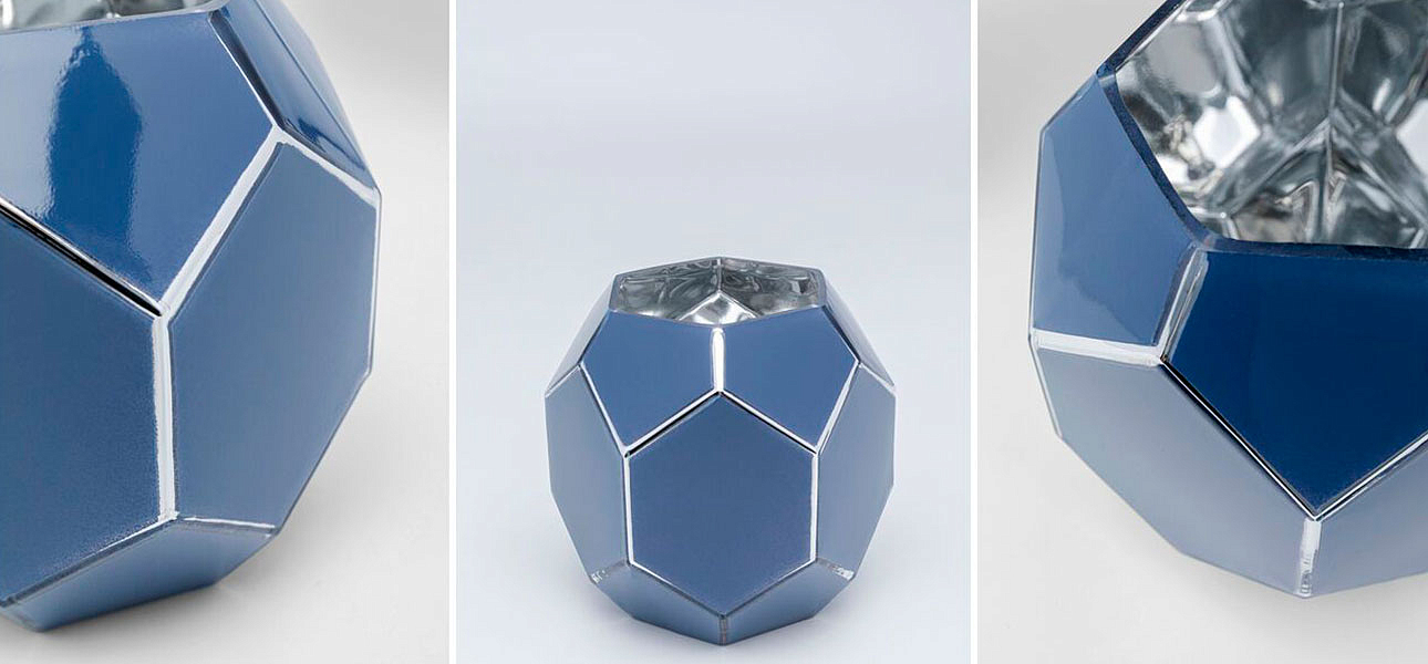 Ваза голубая Geometric Bowl Ваза голубая Geometric Bowl - Loft-Concept в Тюмени