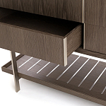 Платяной шкаф из серого дуба Sawada Gray Oak Wardrobe варинант исполнения - 4 | Loft Concept в Тюмени