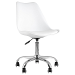 Офисный стул на металлическом основании EGGERY White варинант исполнения - 1 | Loft Concept в Тюмени