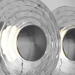 Бра из трех стеклянных фактурных дисков Eyepiece варинант исполнения - 6 | Loft Concept в Тюмени