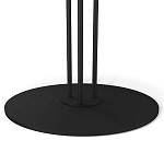 Стол журнальный с круглой бело-голубой столешницей из стекла White and Blue Marble варинант исполнения - 4 | Loft Concept в Тюмени