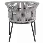 Кресло с декоративным плетением на спинке и подлокотниках Armchair Weaving варинант исполнения - 4 | Loft Concept в Тюмени