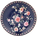 Чайный сервиз из фарфора синий на 6 персон 14 предметов Flower Porcelain Collection варинант исполнения - 3 | Loft Concept в Тюмени