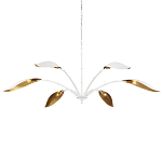 Люстра белая с плафонами в виде лепестков Delicate Flower варинант исполнения - 3 | Loft Concept в Тюмени