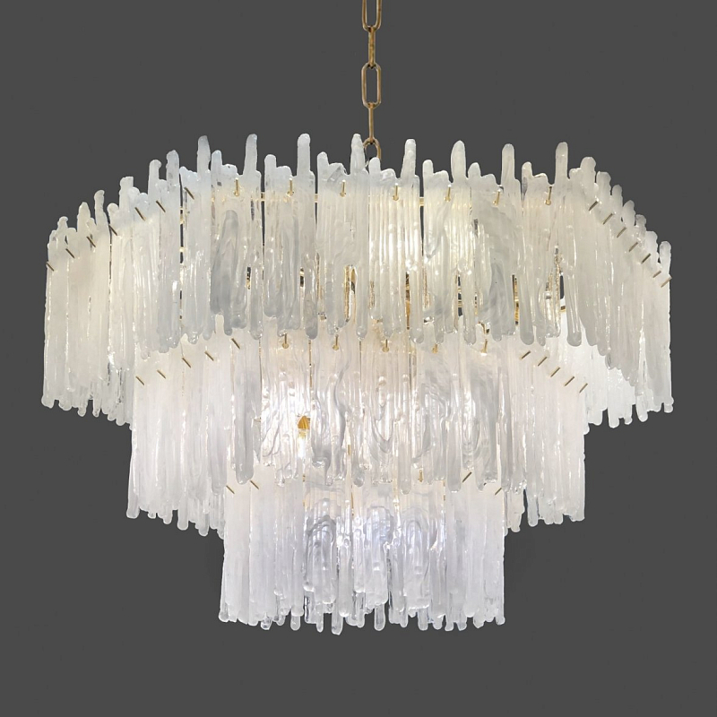 Люстра Snow Queen Chandelier Золотой Белый Люстра Snow Queen Chandelier Золотой Белый в Тюмени | Loft Concept