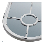 Зеркало-окно с арочным силуэтом в венецианском стиле Venetian White Mirror варинант исполнения - 2 | Loft Concept в Тюмени