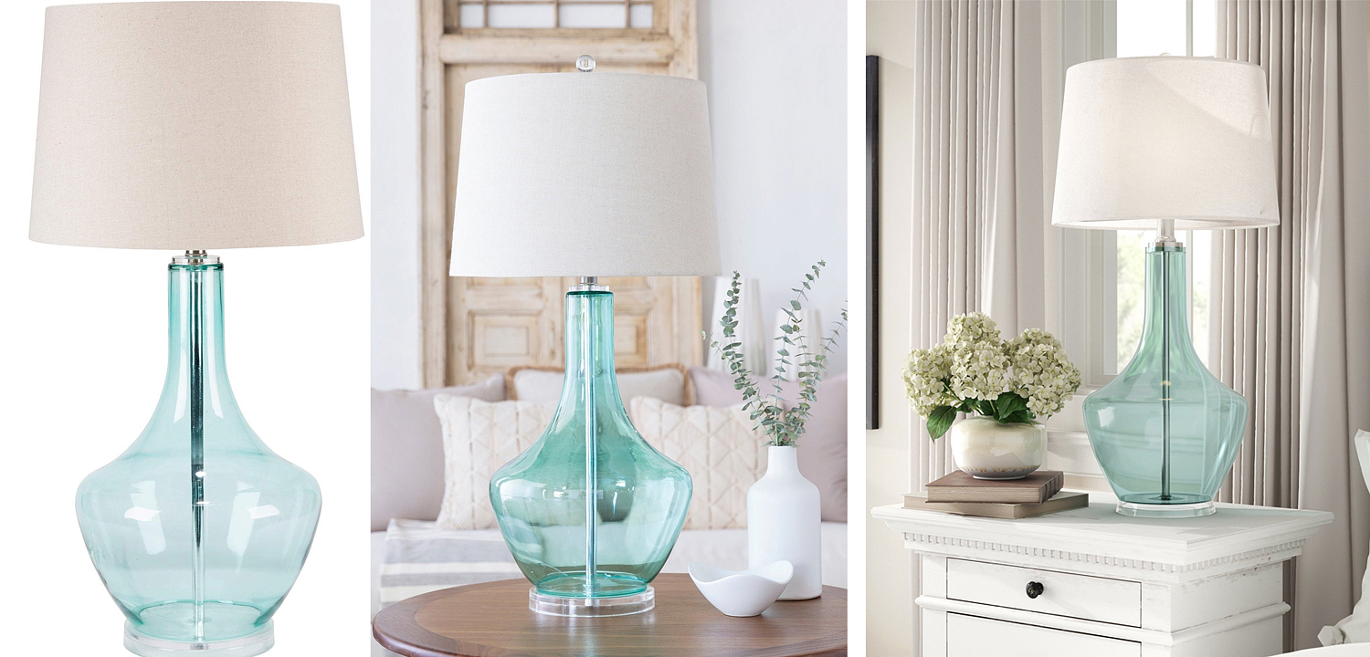 Настольная лампа Fantina Table lamp blue Настольная лампа Fantina Table lamp blue - Loft-Concept в Тюмени