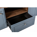 ТВ-тумба серая из массива бука с 2-мя дверками и ящиком Wenge Light варинант исполнения - 6 | Loft Concept в Тюмени