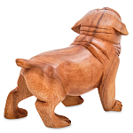 Статуэтка деревянная в виде собаки Balinese Dog варинант исполнения - 2 | Loft Concept в Тюмени