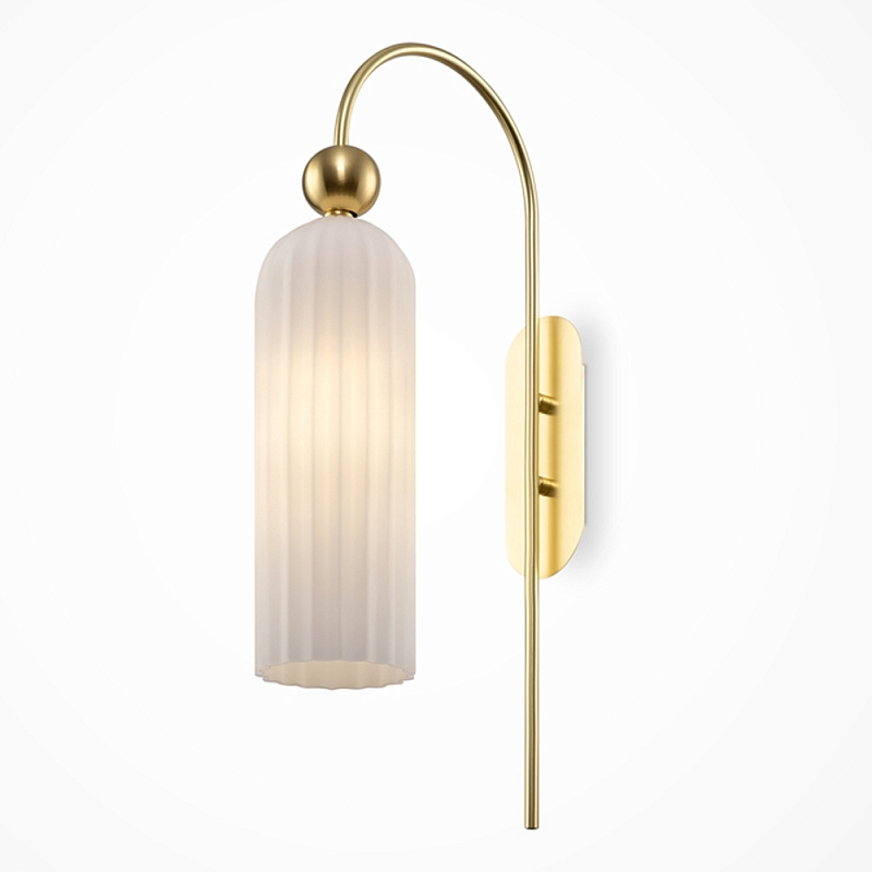 Бра Maytack c Белым Плафоном  Золотой Белый в Тюмени | Loft Concept 