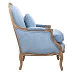 Кресло Ava Classical Armchair light blue velour варинант исполнения - 2 | Loft Concept в Тюмени