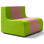 Дизайнерское кресло зеленое Poltronova Sofo Verosa Green Pink Armchair варинант исполнения - 1 | Loft Concept в Тюмени