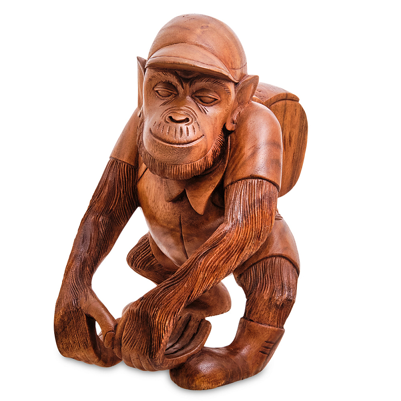 Статуэтка деревянная в виде обезьяны Bali Monkey Коричневый Статуэтка деревянная в виде обезьяны Bali Monkey Коричневый в Тюмени | Loft Concept