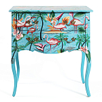 Комод с росписью Розовый фламинго L.XV CHEST OF DRAWERS Flowers with Flamingo варинант исполнения - 2 | Loft Concept в Тюмени