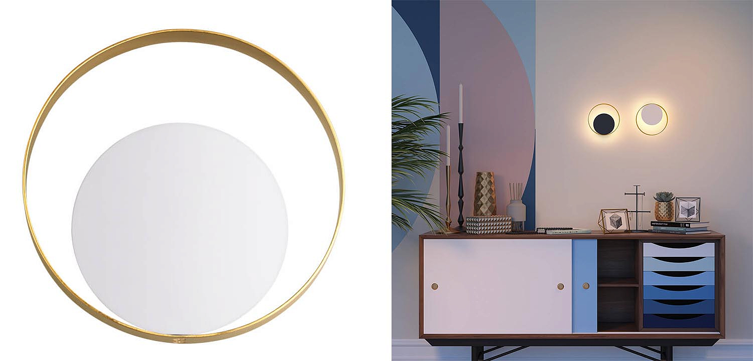 Бра Globo Ocular Sconce Circle White Бра Globo Ocular Sconce Circle White - Loft-Concept в Тюмени