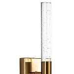 Бра со стеклянным плафоном латунь Gileberte Glass Tube Wall Lamp Brass варинант исполнения - 3 | Loft Concept в Тюмени