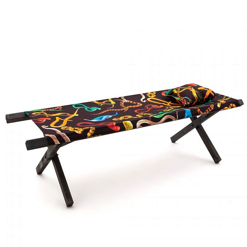 Шезлонг Seletti Poolbed Snakes Черный Мульти Шезлонг Seletti Poolbed Snakes Черный Мульти в Тюмени | Loft Concept