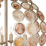 Люстра в форме шара с декором из круглых декоративных элементов Bright Shell Discs варинант исполнения - 1 | Loft Concept в Тюмени