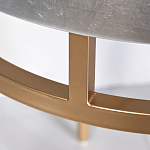 Столик журнальный серебристый с круглой столешницей Showing Refinement варинант исполнения - 2 | Loft Concept в Тюмени