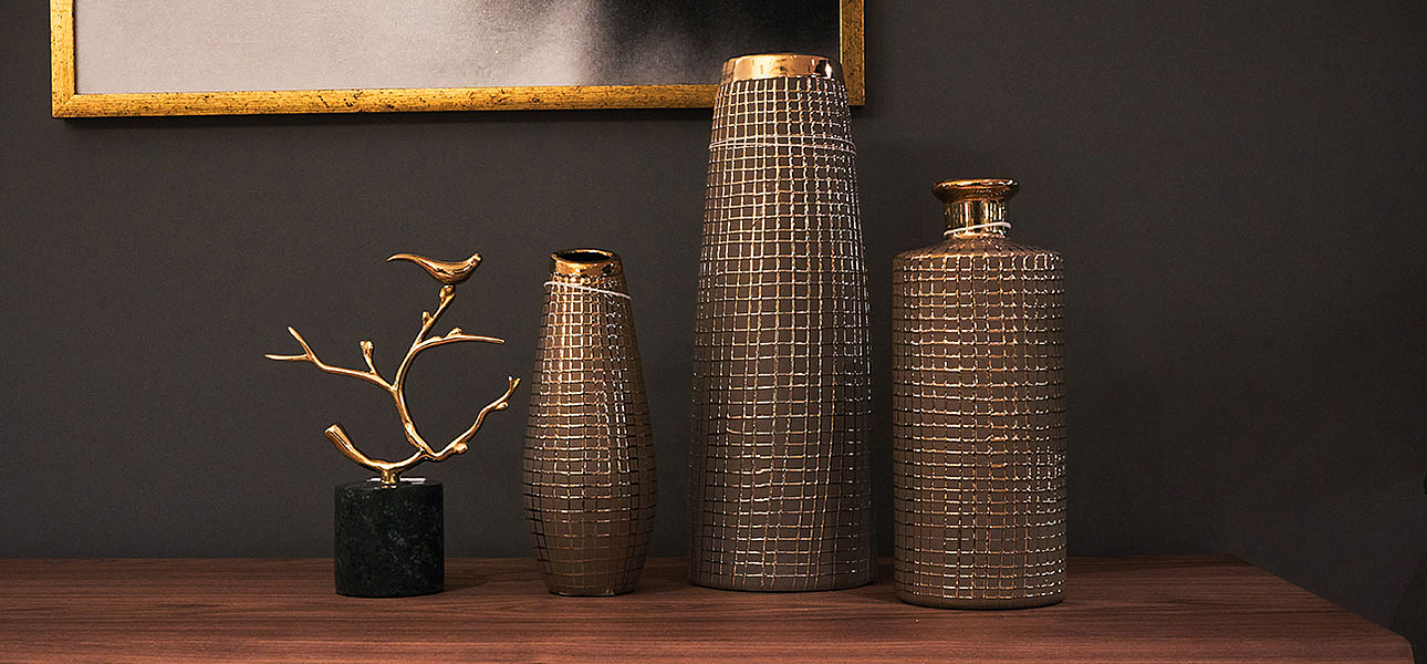 Ваза Golden mesh 25 Ваза Golden mesh 25 - Loft-Concept в Тюмени
