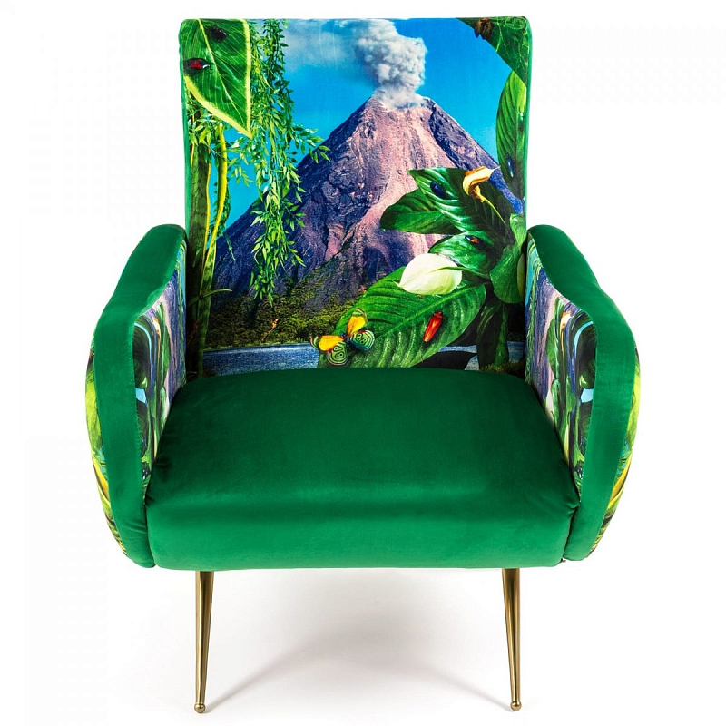Кресло Seletti Armchair Volcano Бирюзовый Зеленый Латунь Кресло Seletti Armchair Volcano Бирюзовый Зеленый Латунь в Тюмени | Loft Concept