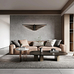 Люстра в виде распахнутых крыльев из тонких металлических планок Flight of Freedom варинант исполнения - 8 | Loft Concept в Тюмени